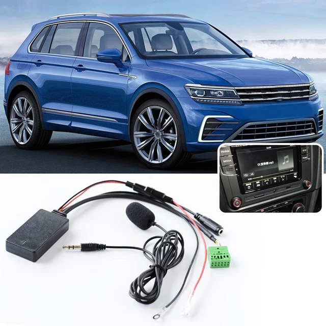Car 12PIN AUX Adapter Wireless Music Audio Cable Microphone Input For A3/A1/Q3/M