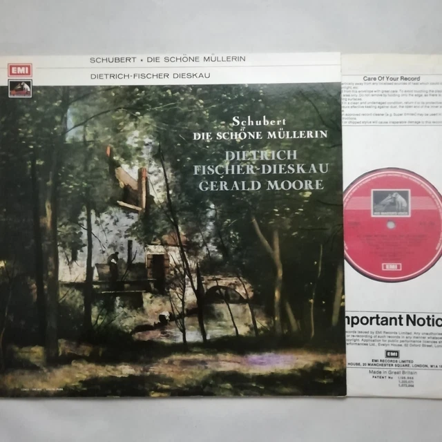 EMI LP ASD 481 B/W: Schubert - Die schöne Müllerin / Fischer-Dieskau / Moore