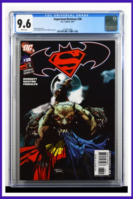 Superman Batman #38 CGC Graded 9.6 DC September 2007 White Pages Comic Book.