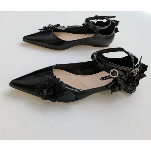 Ballerines Yaëlle Noires à Bride