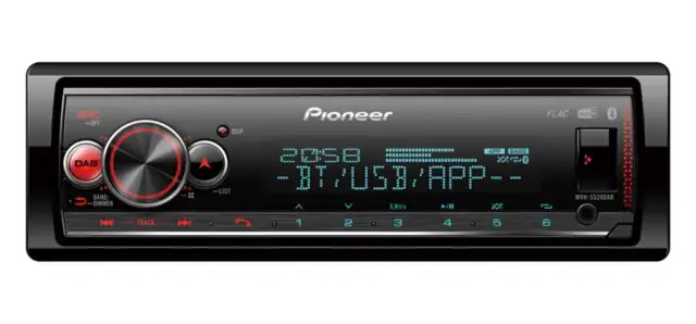 Pioneer MVH-S520DAB DAB+ Bluetooth Autoradio ohne DAB Antenne