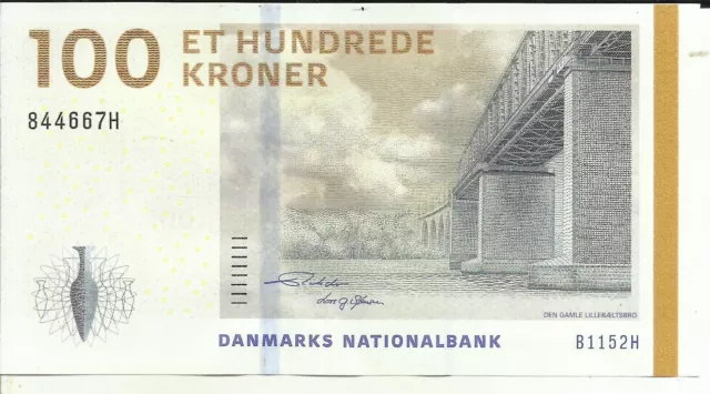 Denmark 100 Kroner 2009 P 66. Unc Condition. 4Rw 15Mar