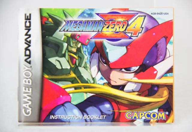 Mega Man Zero 4 | Nintendo Game Boy Advance GBA | Instruction Game Manual Only