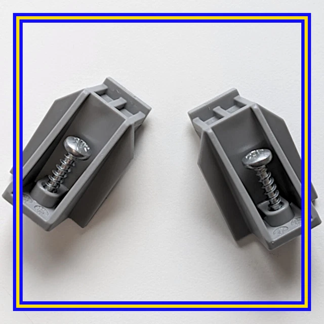 10005644 X 2 IKEA PAX Wardrobe Plastic Rail Guide/ Bracket for Sliding