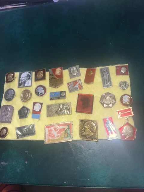 COMMUNIST Leader VLADIMIR LENIN Head BADGE COLLECTION