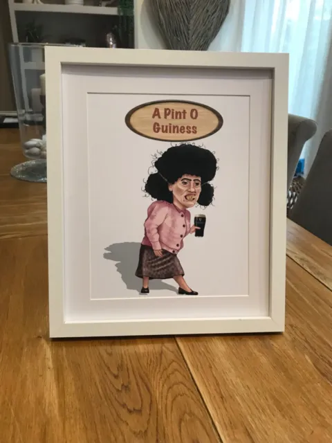 STILL GAME COMEDY SCOTTISH A4 PRINT EDITH a pint o Guinness Sale auld pals