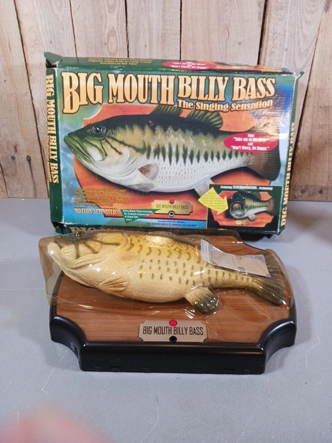 Vintage Big Mouth Billy Bass Gemmy 1999 – Pour Pièces – Ne Fonctionne Pas