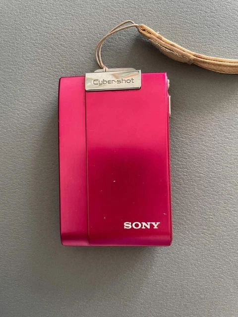 SONY CYBER-SHOT DSC-T200 Red Camera, English, Tested And Verified
