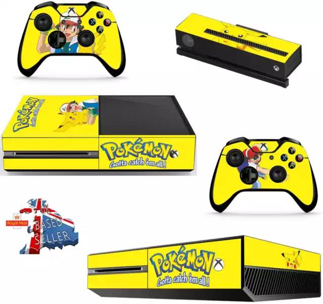 Pokemon Xbox One Protective Skin Decal Vinyl Sticker Wrap