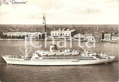 1963 VENEZIA Società Navigazione ADRIATICA Turbonave AUSONIA Marina *Cartolina 
