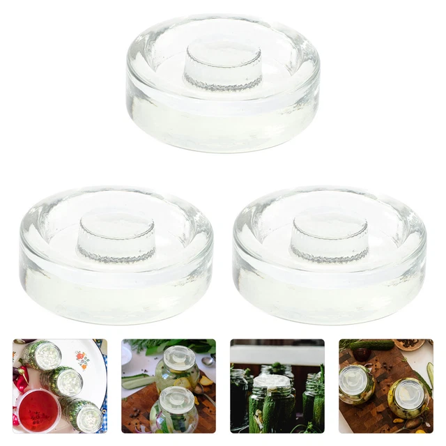3 Pcs Cucinando Pietra Pressante Mason Pot Contenitori Per Alimenti Maneggiare