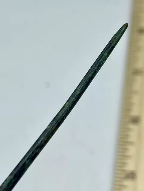 Ancient Roman Bronze Hair Pin Circa 200-300Ad R10 3