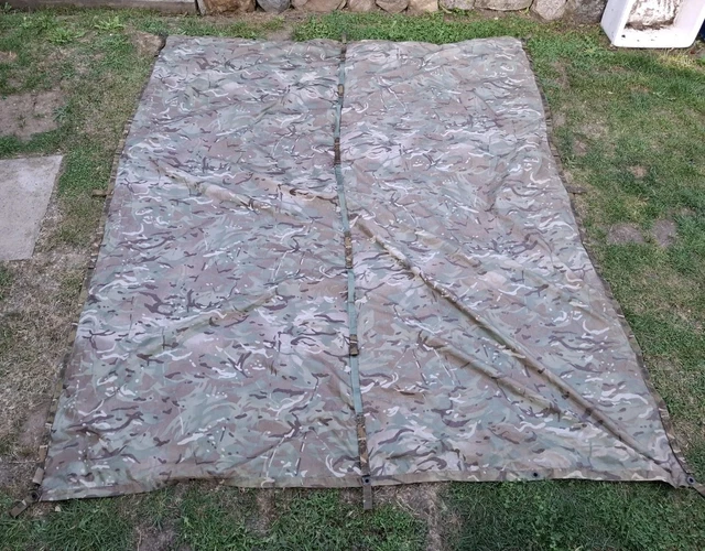 Military Hat MTP MULTI CAMO Basher Basha Tarp Shelter Sheet Genuine British Military