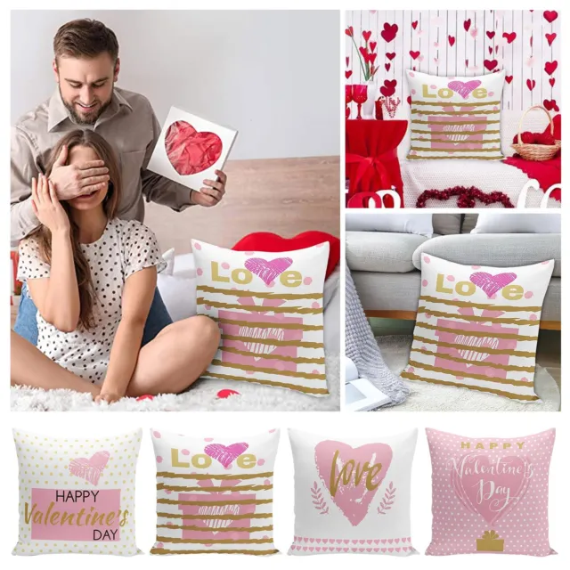Valentine's Day Pillowcases Living Room Sofa Bedroom Decoration Pillowcase AU