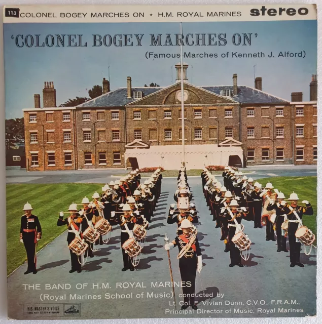 H.m.royal Marines "Colonel Bogey Marches On" Hmv Csd 1282 Stereo Vinyl Lp