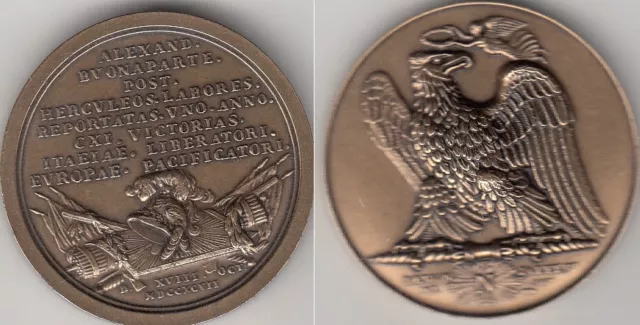 Médaille Française en bronze du XX Siècle Napoléon Bonaparte Empereur