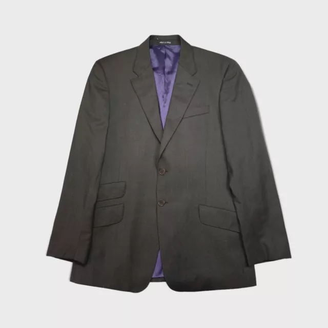 Paul Smith 'The Byard' Wool Blazer Jacket - Brown / Purple - Size 40R / M