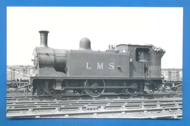 LMS 6357 AT MOTHERWELL 2/8/38. 9 x 14cm BLACK AND WHITE PHOTOGRAPH