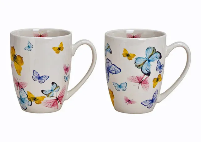 Kaffeebecher Tasse Schmetterling 370 ml (26351w) Kaffeetasse