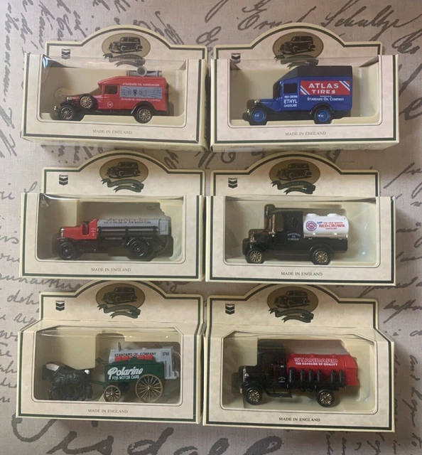 Vintage Die Cast Trucks Chevron, Standard Oil, Atlas Tires, Lot of 6
