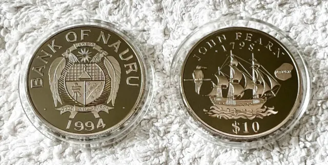 Rare Nauru John Fearn .999 Silver Layered Coin - Add to Your Collection!