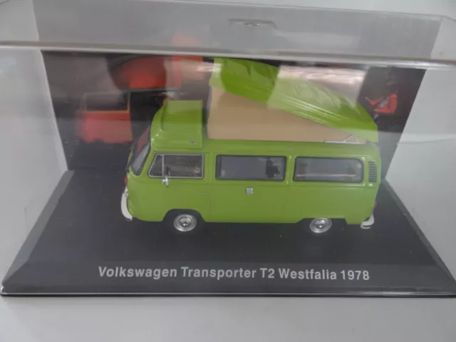 De Agostini Vw Volkswagen Transporter T2 Westfalia Camper 1978 Modellauto 1:43