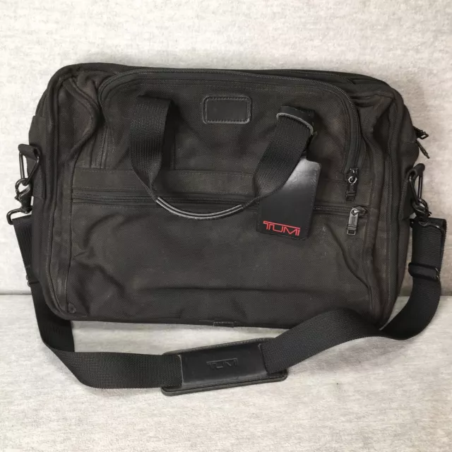 Tumi Expandable Nylon Laptop Briefcase Messenger Bag
