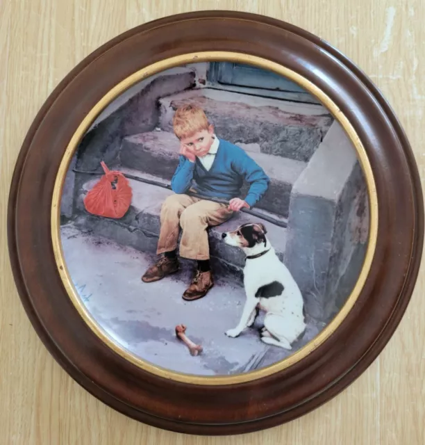 Framed First Ed. Hjemme er Bedst"Home is Best"by Kurt Ard Plate Bing & Grondahl 