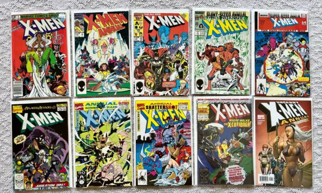 Uncanny X-Men Annuals #6, 8, 10-13, 15-17, 1 VF/NM Marvel Comics  1982-2006