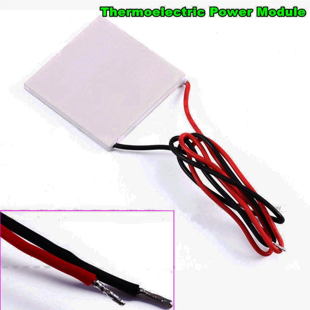 HIGH TEMPERATURE THERMOELECTRIC Power Generator Peltier TEG Module 40x40mm AOB EUR 5,23