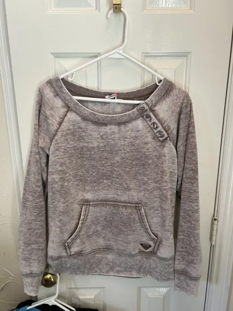 Roxy Brand Light Weight Distressed Sweatshirt Ladies/Womens Medium  NEW W/O Tags