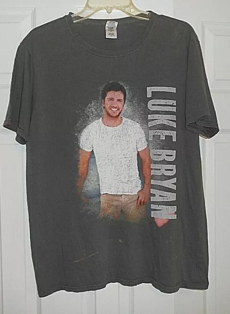 Luke Bryan "Tailgates & Tanlines" Concert T-Shirt Size L Gildan