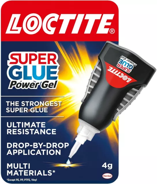 Loctite Super Glue Power Gel Non Drip Formula 1x4g