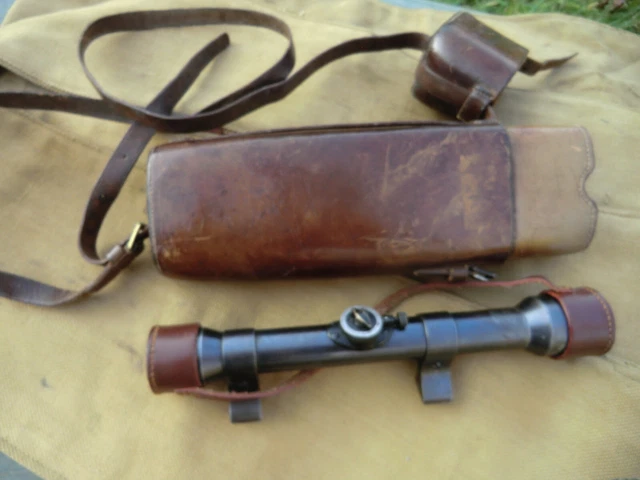 Vintage Zeiss Zielvier German Scope, George Gibbs Bristol, Mannlicher–Schönauer Vintage Zeiss Zielvier German Scope, George Gibbs Bristol, Mannlicher–Schönauer