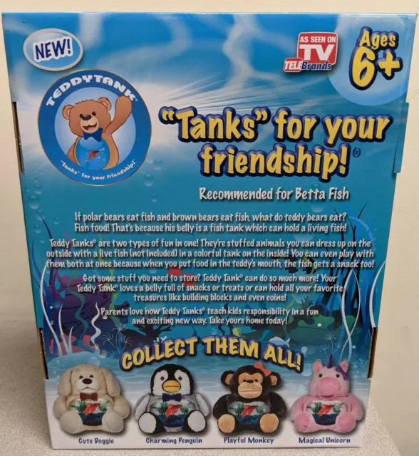 As Seen On Tv Teddy Tank Unicorn Design Tanks For Your Friendship! Fish Tank 3