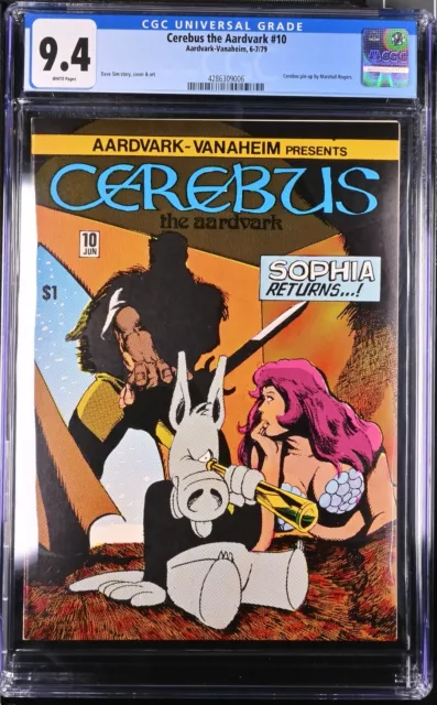 Cerebus The Aardvark #10 - Cgc 9.4 - Wp - Nm - Dave Sim