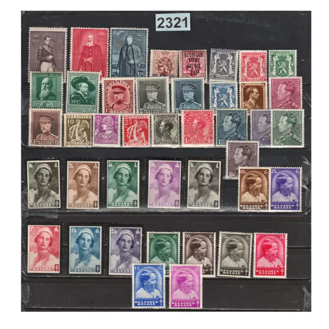 2321 Belgique Belgie 1930-1936 Lot 43 Timbres Neufs Grande Majorite N*