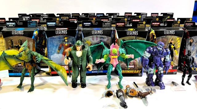 Marvel Legends Lot of 31+ Hasbro Firgures BAF Sauron Annihilus Kree Senrty Kang+
