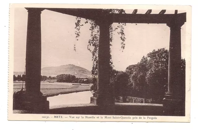 metz  vue sur la moselle et le mont saint-quentin pris de la pergola