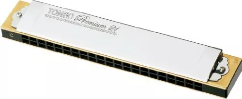 TOMBO No.3521 C # M Clé TOMBO Luxe 21 Trémolo Harmonica 21 Trous