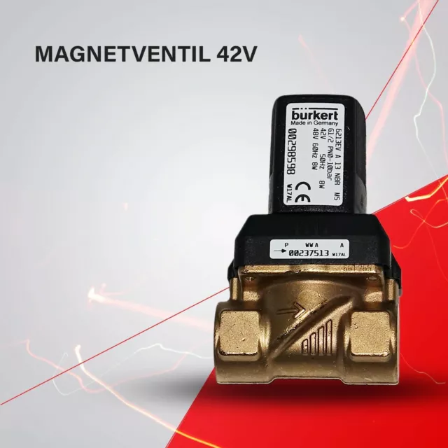 Bürkert Magnetventil Messing 1/2" und 3/4 Zoll 42V - 10 Bar, Wasser Ventil