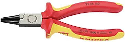 Knipex 31990 160mm VDE Fully Insulated Round Nose Pliers - Display Packed