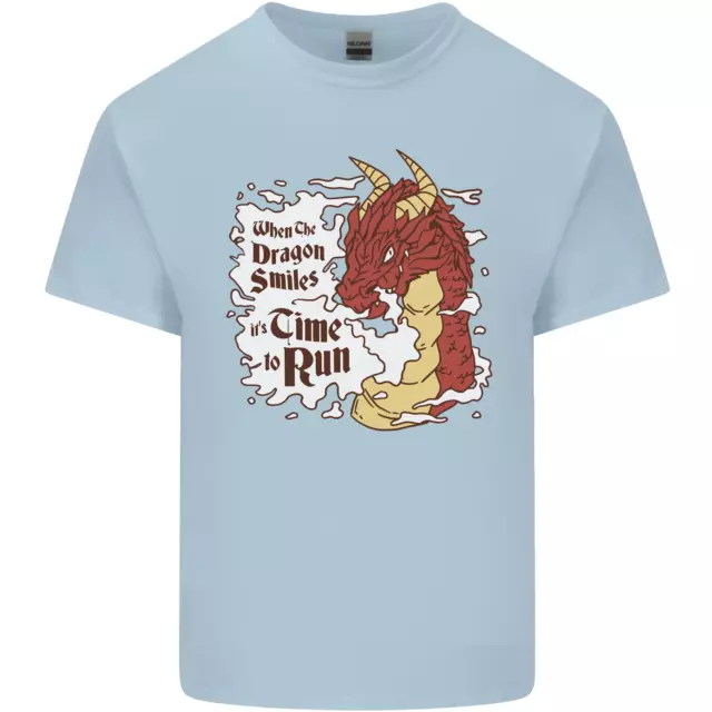 Quando Un Dragon Sorrisi Fantasia RPG T-Shirt Bambini