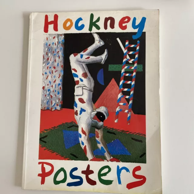 Hockney Posters Vintage Paperback Book 1987 David Hockney Fine Art Paintings