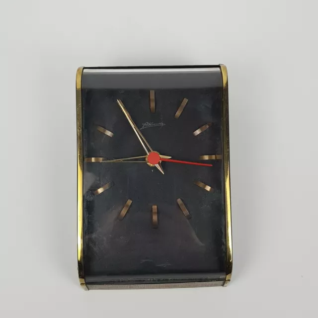 ANTICO OROLOGIO DA PARETE ATLANTA VINTAGE Mid-Century Originale Funzionante Raro 3