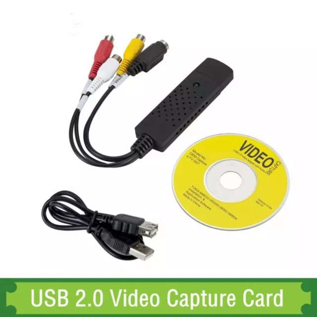 Analog Video To Digital Format Audio Video Capture Card PC Adapter Adapter