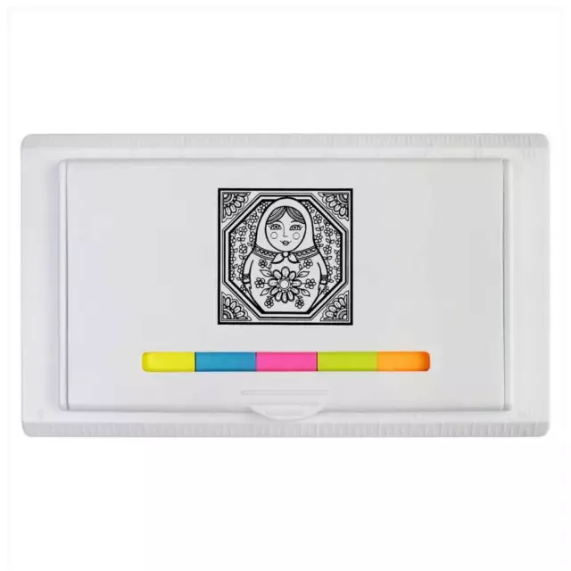 'Russian Doll Motif' Sticky Note Ruler Pad (ST00002345)