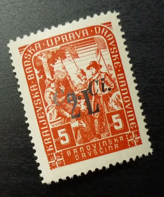 Slovenia c1943 Italy Yugoslavia Ovp. CO.CI Rare Revenue Stamp A12