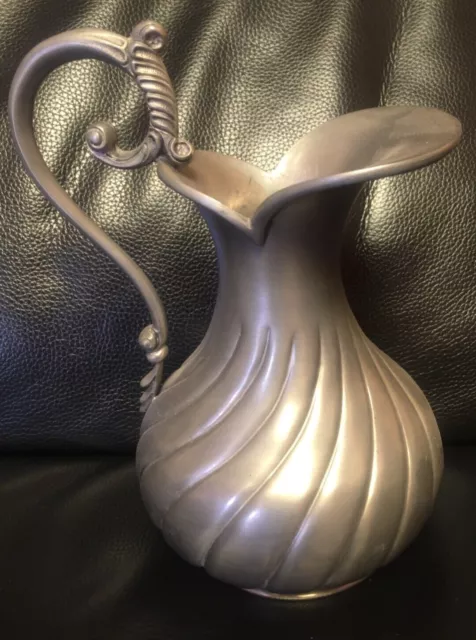 Zinn Vase, PELTRO PEWTER, Höhe mit Griff ca. 23cm, Breite ca. 17cm, gebraucht