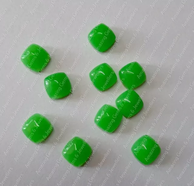 Natürlicher grüner Papagei Jadekissen Cabochon 5 mm bis 20 mm Großhandel...